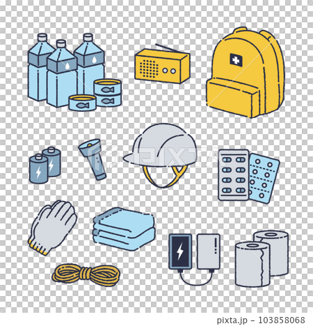 防災用品圖解 103858068