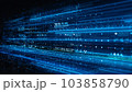 Big data Connection and Data Analysis, Technology Digital, Technology Digital Cyberspace with Particles and Digital Data, Technology Abstract Background Concept, 3d rendering 103858790