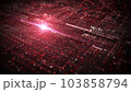 Technology Digital Cyberspace with Particles and Digital Data. Big data and Data Analysis, Technology Digital Data Matrix, Metaverse Futuristic Abstract Background. 3d rendering 103858794
