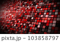 Technology Digital Cyberspace with Particles, Geometric Shapes and Digital Data Connections, Big data and Data Analysis. Futuristic Abstract Background 3d rendering 103858797