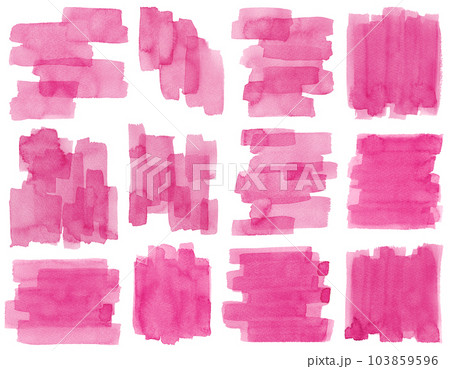 水彩素材 セット 手描きペイント 装飾 見出し あしらい 水彩素材 セット 手描きペイント 装飾 見出し あしらい 103859596
