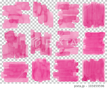 水彩素材 セット 手描きペイント 装飾 見出し あしらい 水彩素材 セット 手描きペイント 装飾 見出し あしらい 103859596