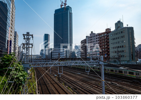 鉄道風景 国道1号青木橋から見下ろす横浜駅周辺と鉄道各線 2023.05 a-1 鉄道風景 国道1号青木橋から見下ろす横浜駅周辺と鉄道各線 2023.05 a-1 103860377