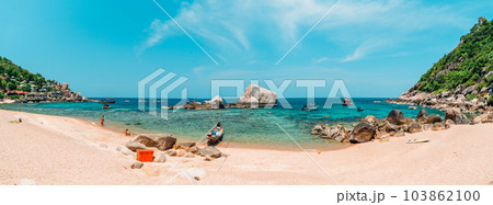 Beach and sea at Koh Tao, Thailand Beach and sea at Koh Tao, Thailand 103862100