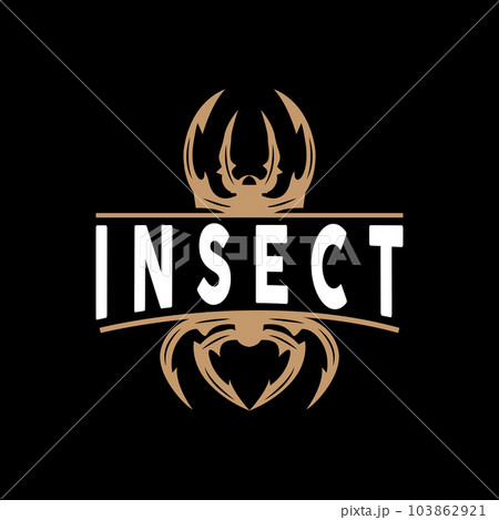 Spider Logo, Insect Animal Vector, Premium Vintage Design, Icon Template Symbol 103862921