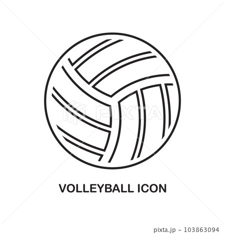 volleyball icon volleyball icon 103863094