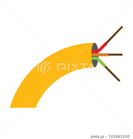 Electric cable icon 103863200