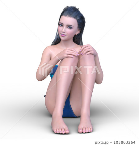 ビキニ姿の女性 ビキニ姿の女性 103863264