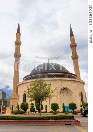 Kemer Cami mosque in the center of Kemer, Antalya province in Turkey 103864039