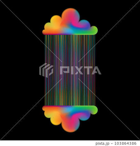 Abstract clouds with colorful rainbow Abstract clouds with colorful rainbow 103864386