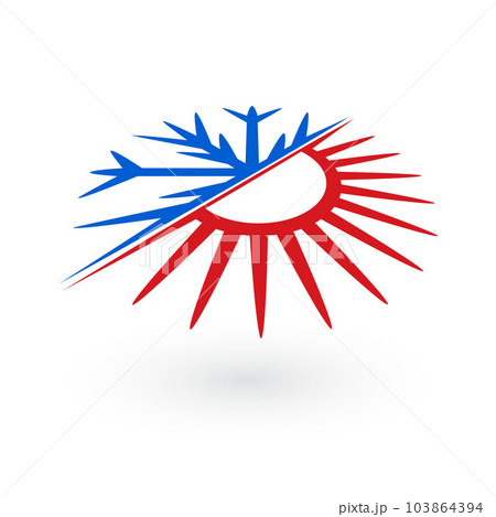 Hot and cold background 103864394