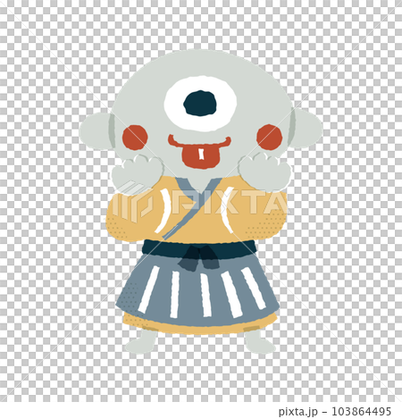 Hitomekozo Loose and cute illustration material 103864495