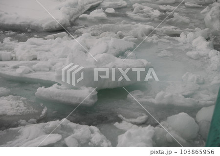 漂流 流動 流氷 103865956