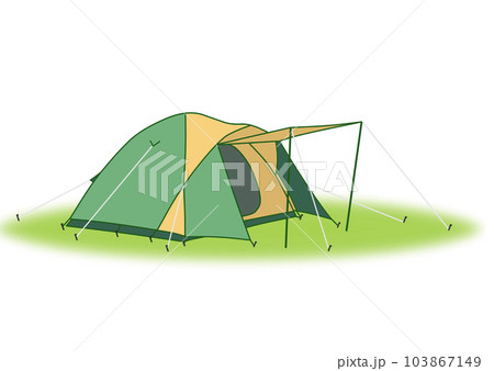 ドーム型テント（地面あり） 103867149