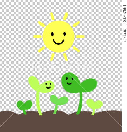 可愛的豆芽發芽圖解 可愛的豆芽發芽圖解 103867661