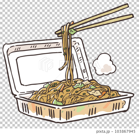 祭りの焼きそば 103867945