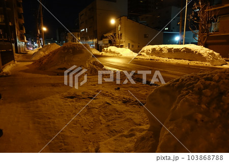 根雪 雪積 積雪 103868788