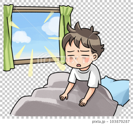 Getting up (people who can't wake up refreshed) 103870287