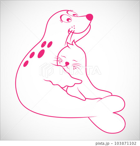 Nursing Animal Lover Cartoon 103871102