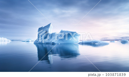 氷河の風景「AI生成画像」 103871839