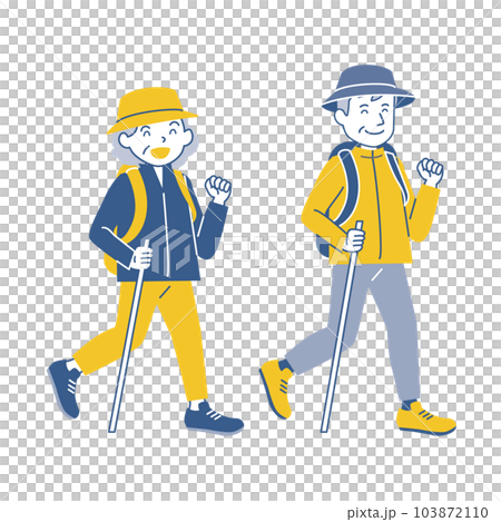 アクティブシニアのライフスタイル ハイキング 2c アクティブシニアのライフスタイル ハイキング 2c 103872110