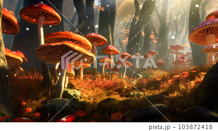 キノコの世界「AI生成画像」 キノコの世界「AI生成画像」 103872418