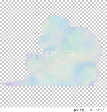 水彩風格的雲 水彩風格的雲 103872424