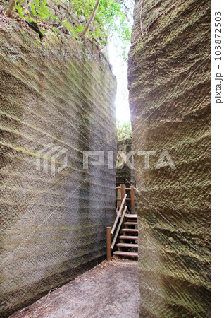 千葉県鋸南町鋸山 車力道 千葉県鋸南町鋸山 車力道 103872503