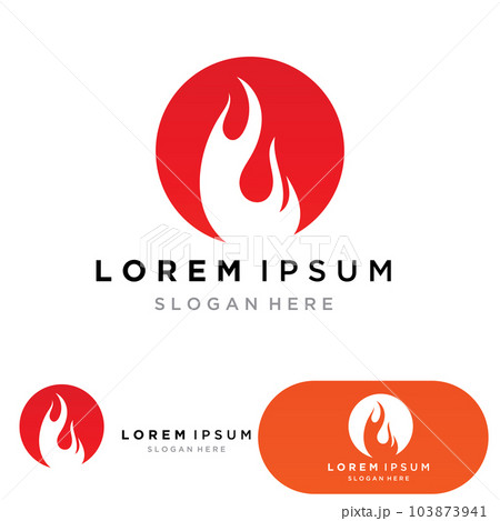 Fire Logo Template Flame Symbol Icon Vector Fire Logo Template Flame Symbol Icon Vector 103873941
