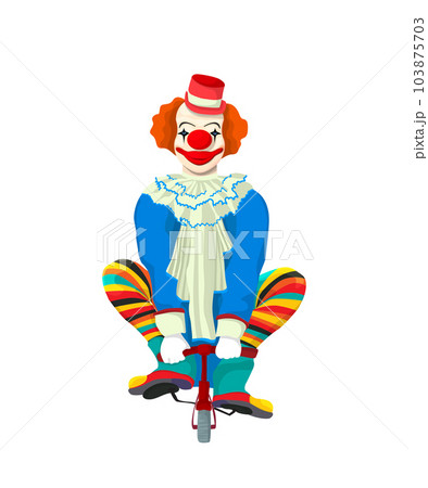 Clown on a bicycle 103875703