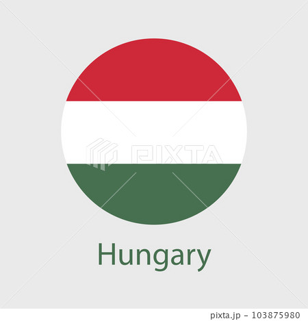 Hungary flag vector icons set of illustrations 103875980