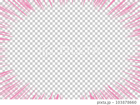 Radial emphasis line manga background pullout pink 3 Radial emphasis line manga background pullout pink 3 103878660