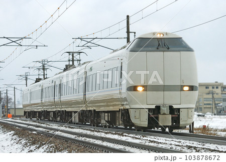 北陸本線 加賀笠間ー美川 JR西日本 683系 S05編成(京都) しらさぎ 北陸本線 加賀笠間ー美川 JR西日本 683系 S05編成(京都) しらさぎ 103878672
