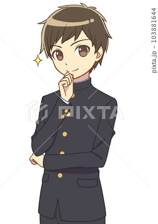 学ランの男の子　キリッ 103881644