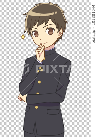 学ランの男の子　キリッ 103881644