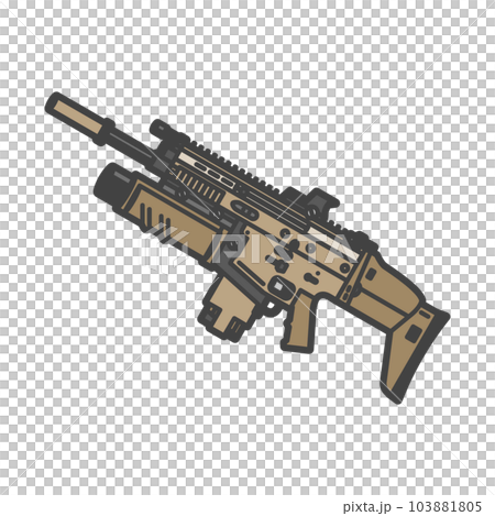 Desert Combat Assault Rifle Flat Dark Earth Paint Custom for Special Forces 103881805