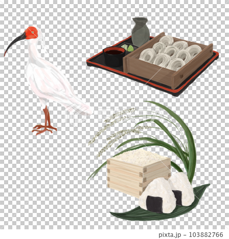 Niigata prefecture illustration set 103882766