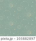 Celestail sun moon star esoteric seamless pattern on blue background. Alchemy galaxy, universe 103882897