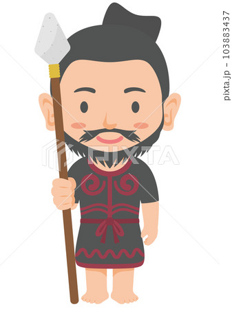 縄文時代の男性　縄文人 103883437