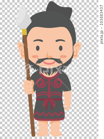 縄文時代の男性　縄文人 103883437