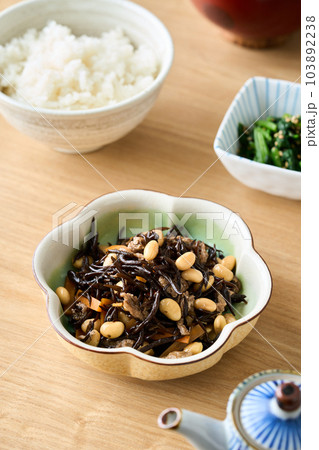 ひじきと大豆の煮物 103892238