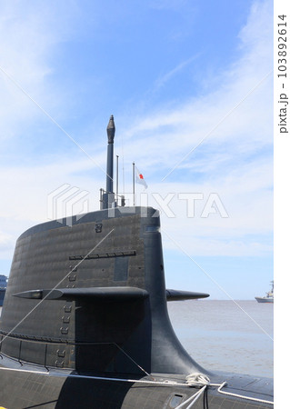 潜水艦の潜舵　そうりゅう型潜水艦　海上自衛隊　潜水艦 103892614