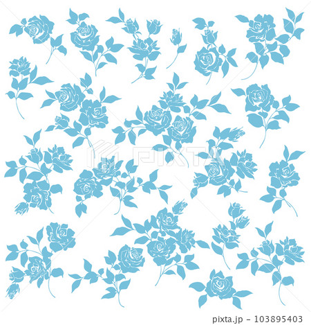 美しい薔薇のベクターイラスト素材集, 美しい薔薇のベクターイラスト素材集, 103895403