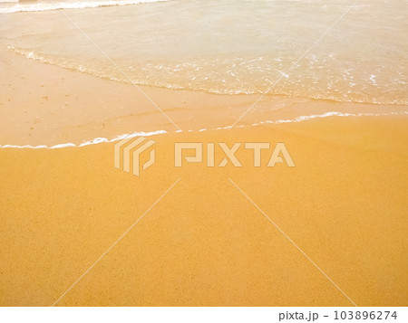 Wave of the sea on the sand beach Wave of the sea on the sand beach 103896274
