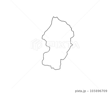 山形県 地形地図 山形県 地形地図 103896709