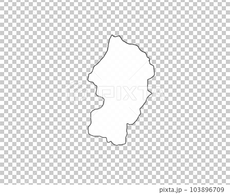 山形県 地形地図 山形県 地形地図 103896709