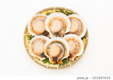 殻付きホタテ（味付き） 103897059