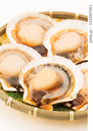 殻付きホタテ(味付き) 殻付きホタテ(味付き) 103897061