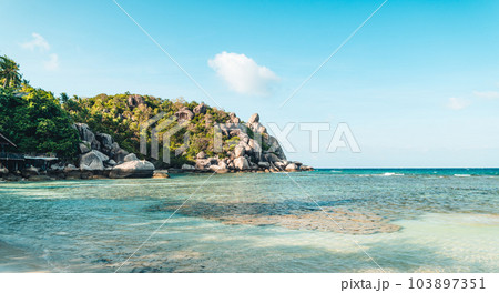 Beach and sea at Koh Tao, Thailand Beach and sea at Koh Tao, Thailand 103897351