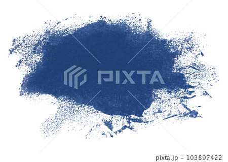 Blue brush isolated on white background. Watercolor Blue brush isolated on white background. Watercolor 103897422